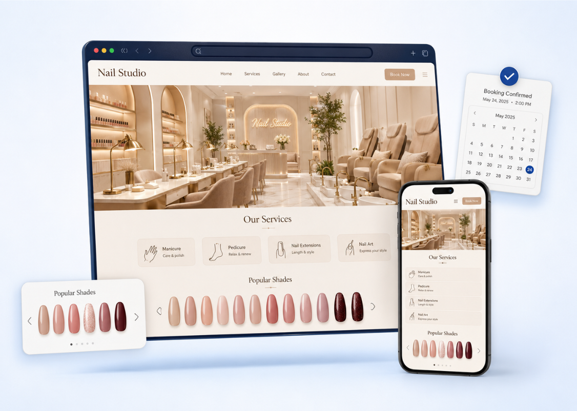 Nail Salon Website Design That Reflects Your Style